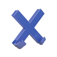 Magnes tablic 90x90 XL niebieski Dahle krzyżyk