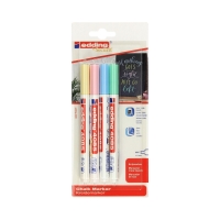 Marker kredowy do szyb 1.0-2.0mm 4kol. pastelowe Edding 4085