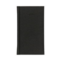 Kalendarz kieszonkowy A6 Cross czarny 219A6TK