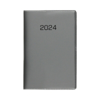 Kalendarz kieszonkowy A7 PCV szary A7036B