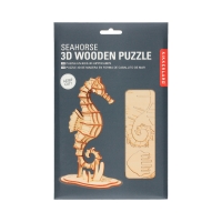 Puzzle 3D drewniane Konik Morski Kikkerland GG110