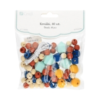 Koraliki drewniane kolorowe Dusty Pastel (80)