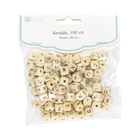 Koraliki drewniane Litery (100)