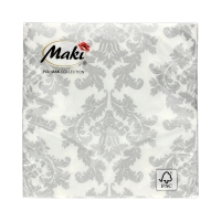 Serwetki 33x33 3w White&Silver Wallpaper 001807 (20)