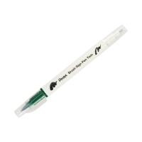 Pisak pędzelkowy dwustronny zielony Brush Sign Pen Pentel SESW30