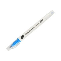 Pisak pędzelkowy dwustronny błękitny Brush Sign Pen Pentel SESW30