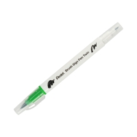 Pisak pędzelkowy dwustronny jasnozielony Brush Sign Pen Pentel SESW30