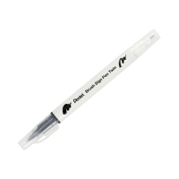 Pisak pędzelkowy dwustronny jasno szary Brush Sign Pen Pentel SESW30