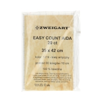 Kanwa bawełniana 35x42/20ct biały antyczny Easy Count Aida Zweigart 1219