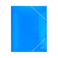 Teczka gumka A4 niebieska karton Wow