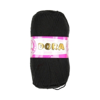 Włóczka 100g czarny Madame Tricote Paris Dora 999