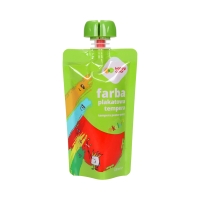 Farba tempera 100ml czerwona saszetka Happy Color