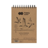 Szkicownik A5/80 spirala 90g Happy Color Ptaki