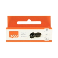 Magnes do tablic 24mm czarny Nobo - 10szt.