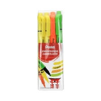 Zakreślacz dwustronny 4szt. Illumina Flex FGGK Pentel SLW11P-ST4