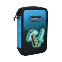 Piórnik z wyposażeniem podwójny Blue Pixel Astrabag