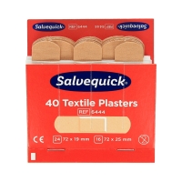 Plastry opatrunkowe tekstylne 72x19/72x25 - 40szt. Salvequick Cederroth 6444