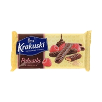 Paluszki Krakuski w galaretce malinowej 144g Bahlsen