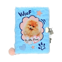 Pamiętnik z kłódką A5/96 Włochacz MLF Fluffy Dog