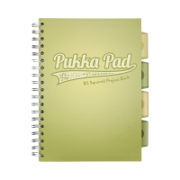 Kołozeszyt B5/100 kratka Pukka Pad Project Book Olive Green