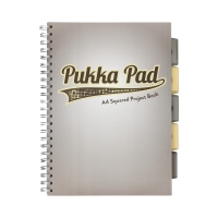 Kołozeszyt A4/100 kratka Pukka Pad Project Book Grey Design
