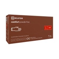 Rękawice lateksowe bezpudrowe L Comfort Mercator (100)