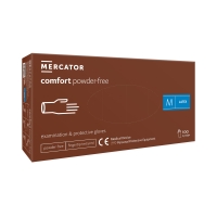 Rękawice lateksowe bezpudrowe M Comfort Mercator (100)