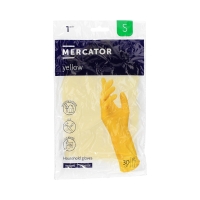 Rękawice gospodarcze gumowe żółte S Mercator