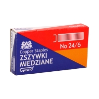 Zszywki 24/6 miedziowane (1000) Grand