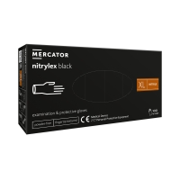 Rękawice nitrylowe bezpudrowe XL czarne (100)