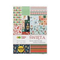 Blok z motywami A4/15 Święta Happy Color