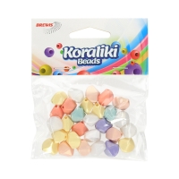 Koraliki akrylowe 14.5x11.5x10 mix/pastel 20g Brewis KZ8