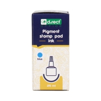 Tusz stemple 25ml niebieski pigmentowy DRECT