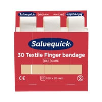 Plastry opatrunkowe tekstylne długie 120x20mm Salvequick Cederroth - 30szt.