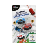 Stempelki pojazdy alarmowe - 3szt. Kidea