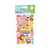 Naklejki ozdobne Sweets 3D Puffy Happy Color