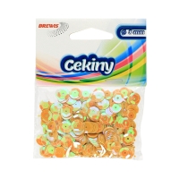 Cekiny tęczowe żółty T120 Brewis 8mm