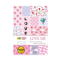 Blok motyw A4/15 LOVE ME Happy Color