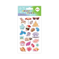 Naklejki ozdobne Sea 3D Puffy Happy Color
