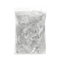 Piórka ozdobne 5-12cm 10g szare