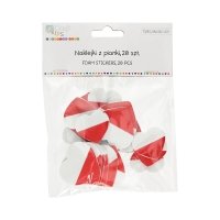 Naklejki pianki Serca Polska Flaga (20)