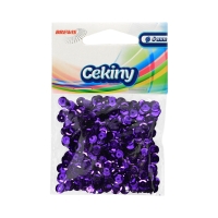 Cekiny matowe fioletowe M90 Brewis 6mm