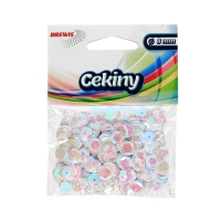 Cekiny tęczowe białe T70 Brewis 8mm
