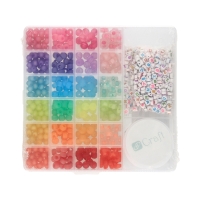 Zestaw do tworzenia biżuterii - koraliki + akcesoria LENA Dp Craft GRZS-004