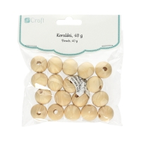 Koraliki drewniane Kulki 20mm 40g