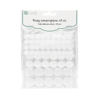 Rzepy okrągłe samoprzylepne białe (69)