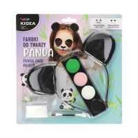 Farby do malowania twarzy + opaska Panda Kidea FDTZPAKA