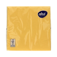 Serwetki 33x33 3w żółte Aha (20)
