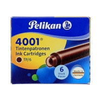 Naboje atramentowe krótkie brązowe (6) Pelikan