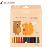 Kredki ołówkowe 12kol Jumbo BeBe Kids Interdruk